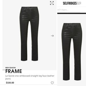 FRAME Croc Embossed Denim...INSANE! SZ26 NEW W/TAG *PRICED 2 SELL!